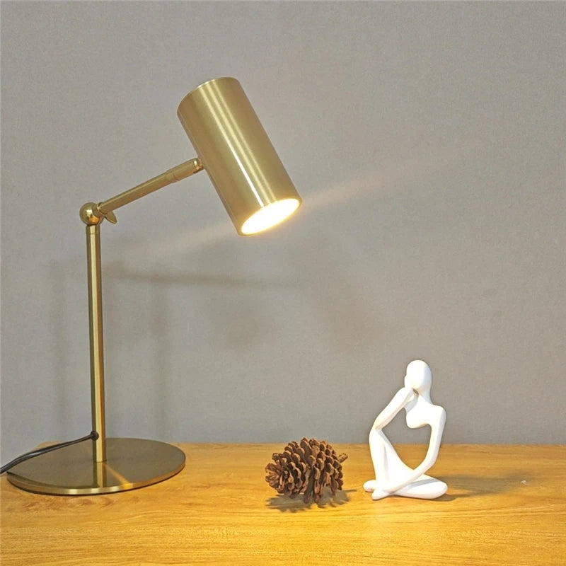 Modern Creative Golden Table Lamps Eye Protection Study Reading Desk Lamp