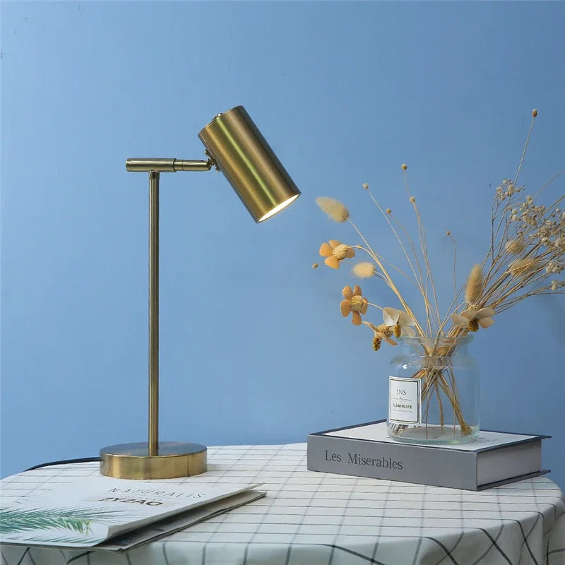 Modern Creative Golden Table Lamps Eye Protection Study Reading Desk Lamp