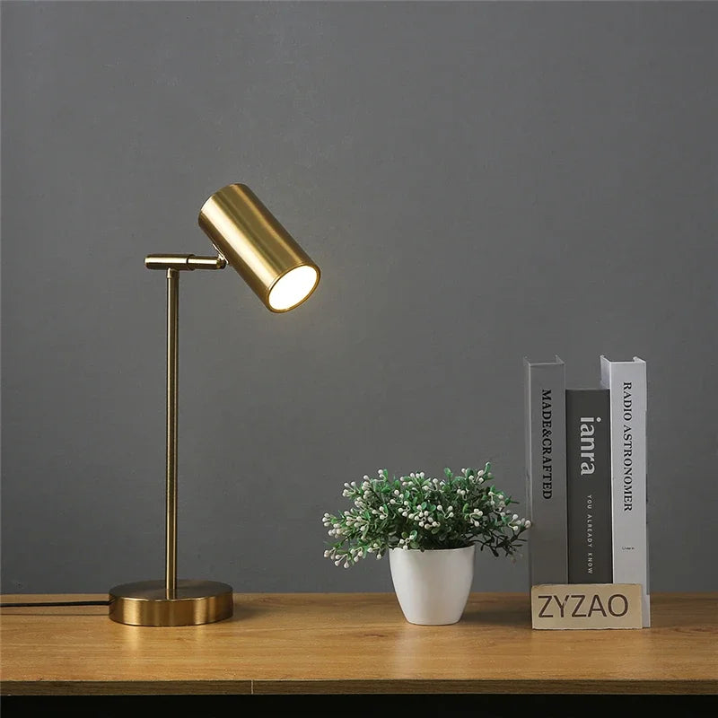 Modern Creative Golden Table Lamps Eye Protection Study Reading Desk Lamp