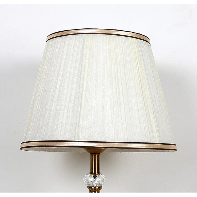 European fabric table lamp bedroom bedside lamp led lighting home